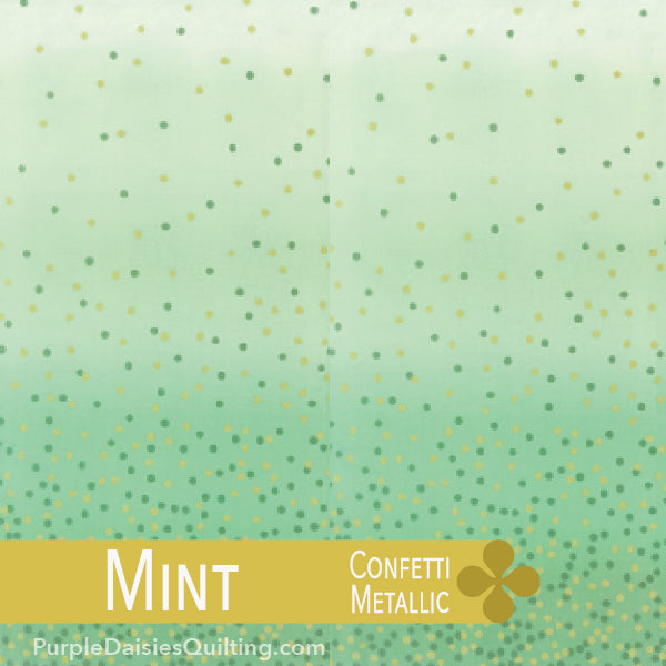 Mint - BSET Ombre Confetti - Half Yard - 10807-210