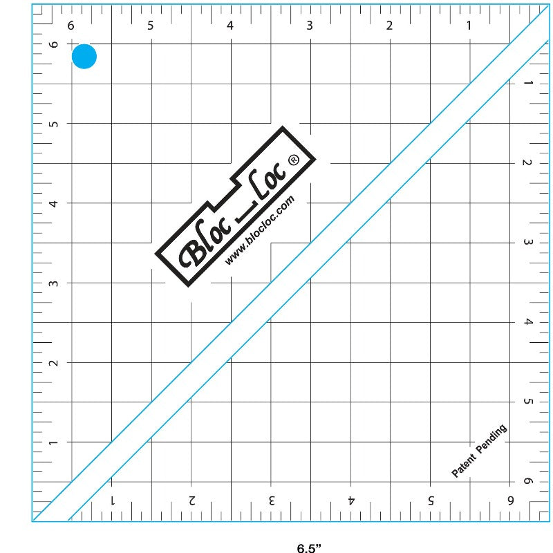 Bloc_Loc Half Sqaure Triangle Square Up Ruler Set