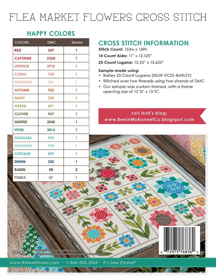 Flea Market Flowers - Cross Stitch Pattern