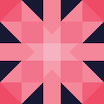 Fireworks quilt block by Cristy Fincher