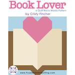 Book Lover - Books Themed Quilt Block