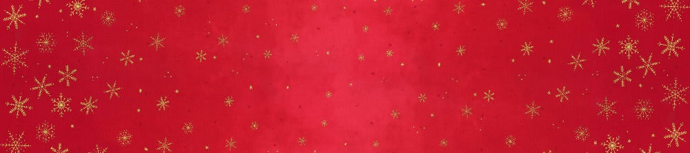 Christmas Red - Ombre Flurries - Half Yard - 10874-430MG