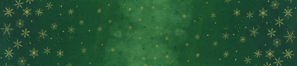 Christmas Green - Ombre Flurries - Half Yard - 10874-431MG