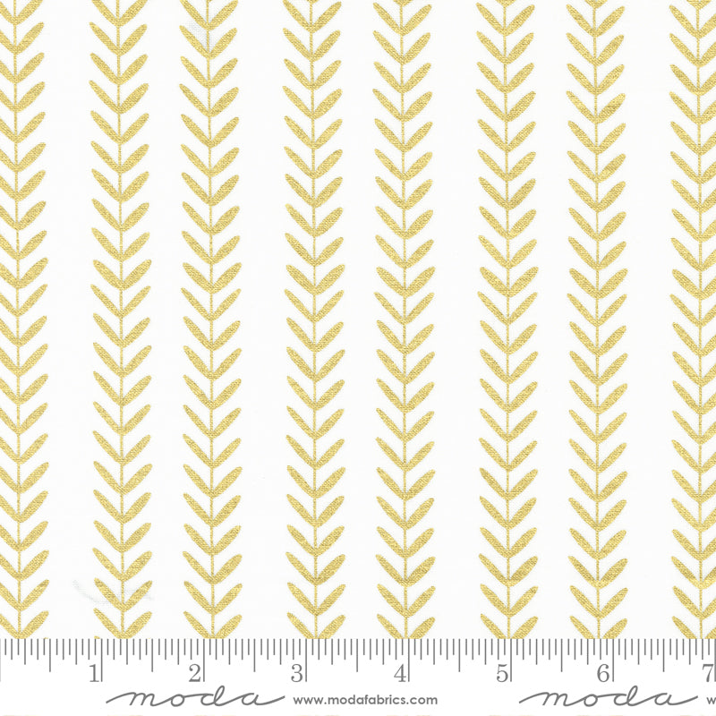 Gilded Metallic Paper Gold • Leaf Stripe • 11535-15M • Half Yard