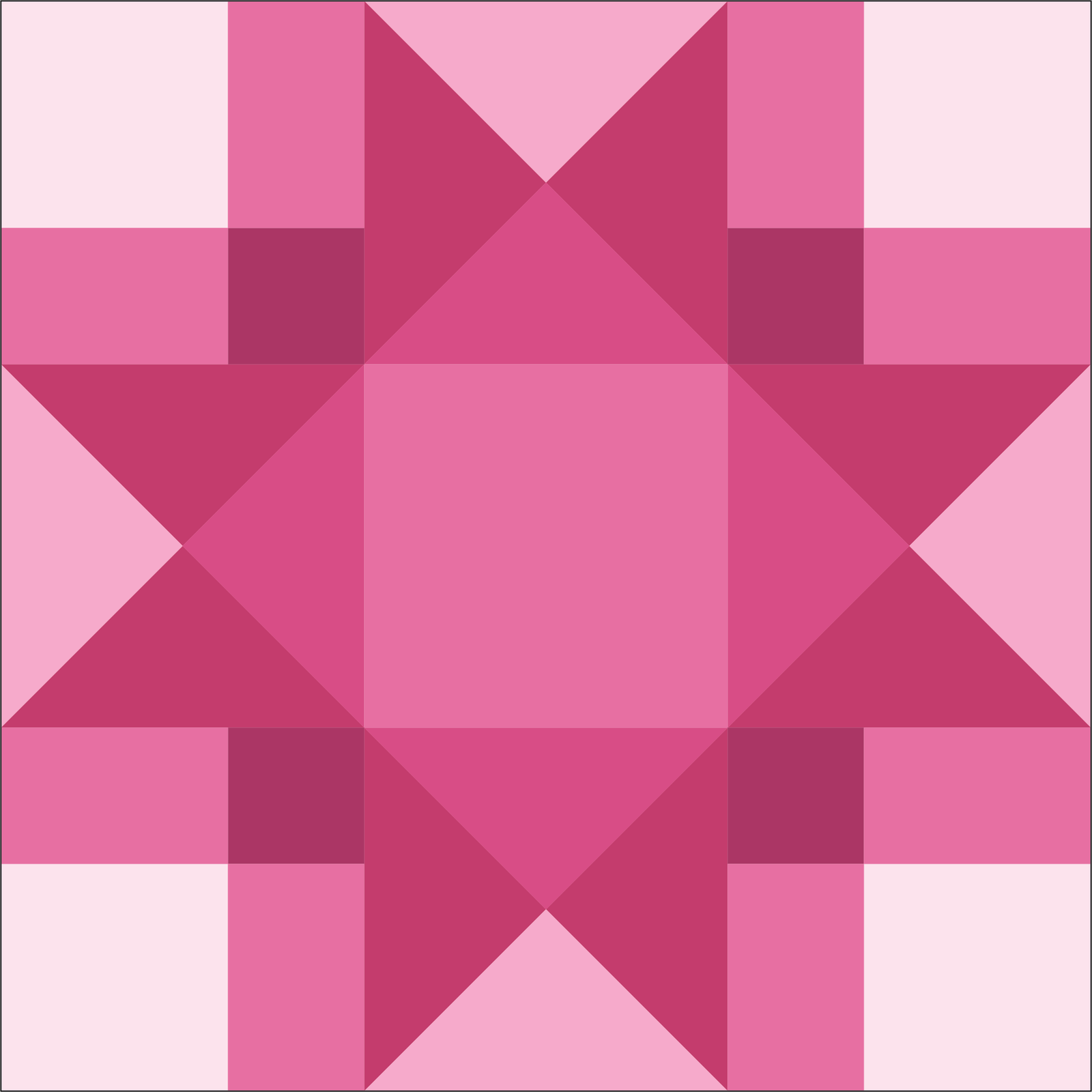 Corner Star Quilt Block by Cristy Fincher - PDF