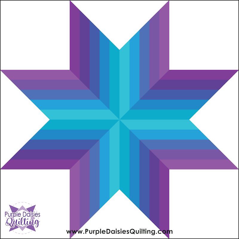 Prismatic Points Quilt Block by Cristy Fincher - PDF