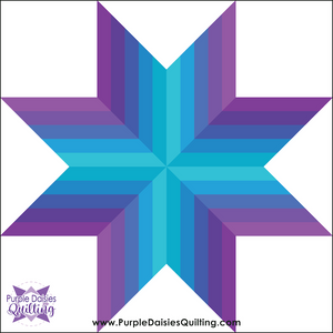 Prismatic Points Quilt Block by Cristy Fincher - PDF