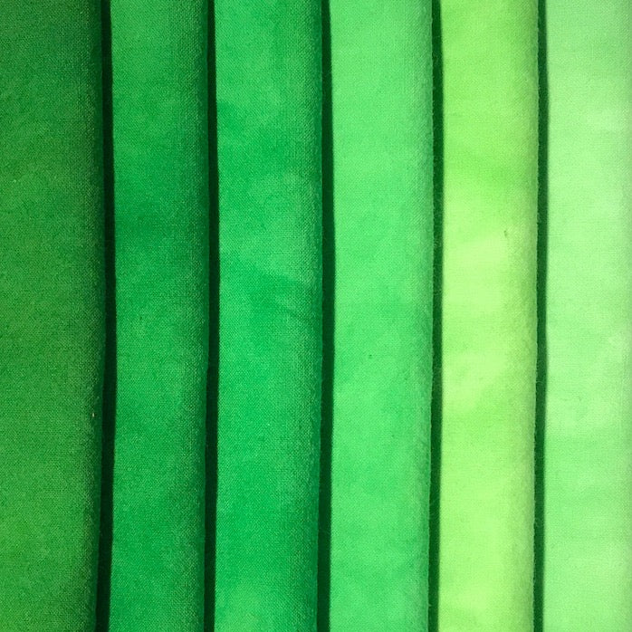 Green Thumb hand dyed fabric bundle