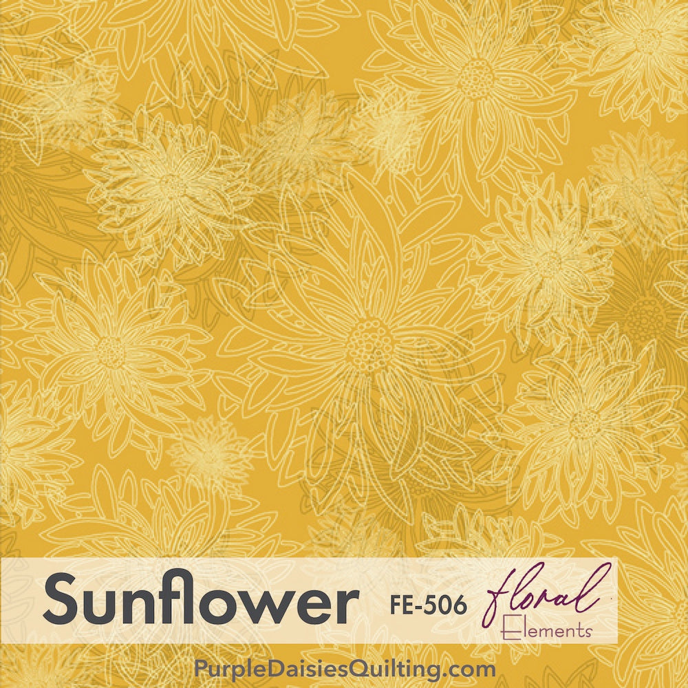 Floral Elements Sunflower FE-506 from Art Gallery Fabrics
