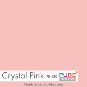 Crystal Pink PURE Solids by Art Gallery Fabrics PE-420