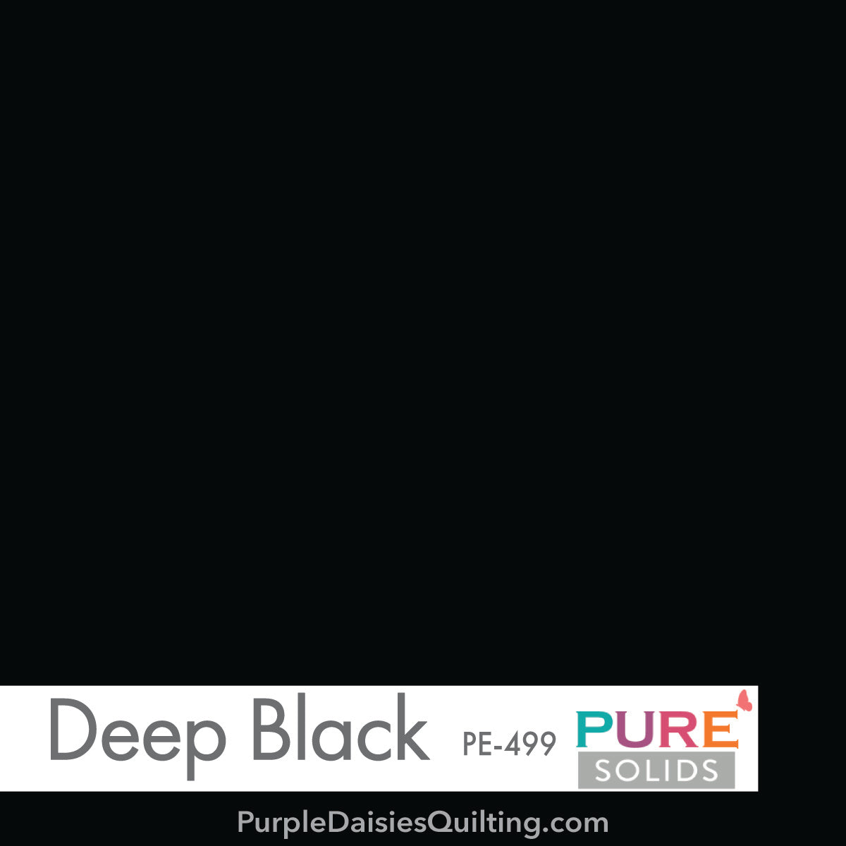 Pure Solids Deep Black PE-499 from Art Gallery Fabrics