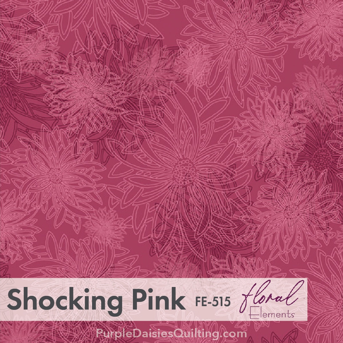 Shocking Pink Floral Elements by Art Gallery Fabrics FE-515