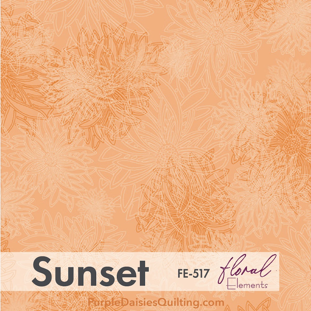 Floral Elements Sunset FE-517 from Art Gallery Fabrics