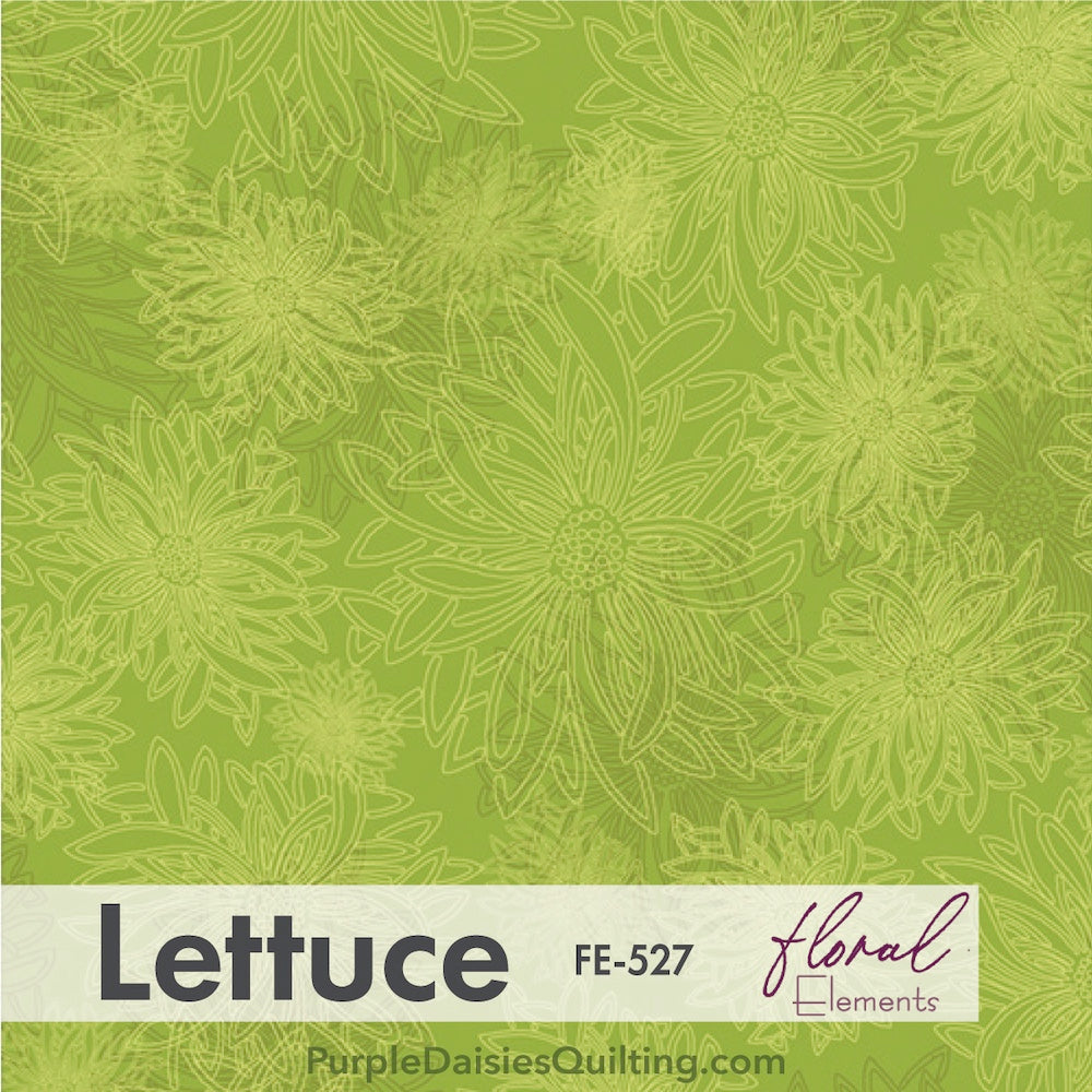 Lettuce Floral Elements FE-527 cotton from Art Gallery Fabrics