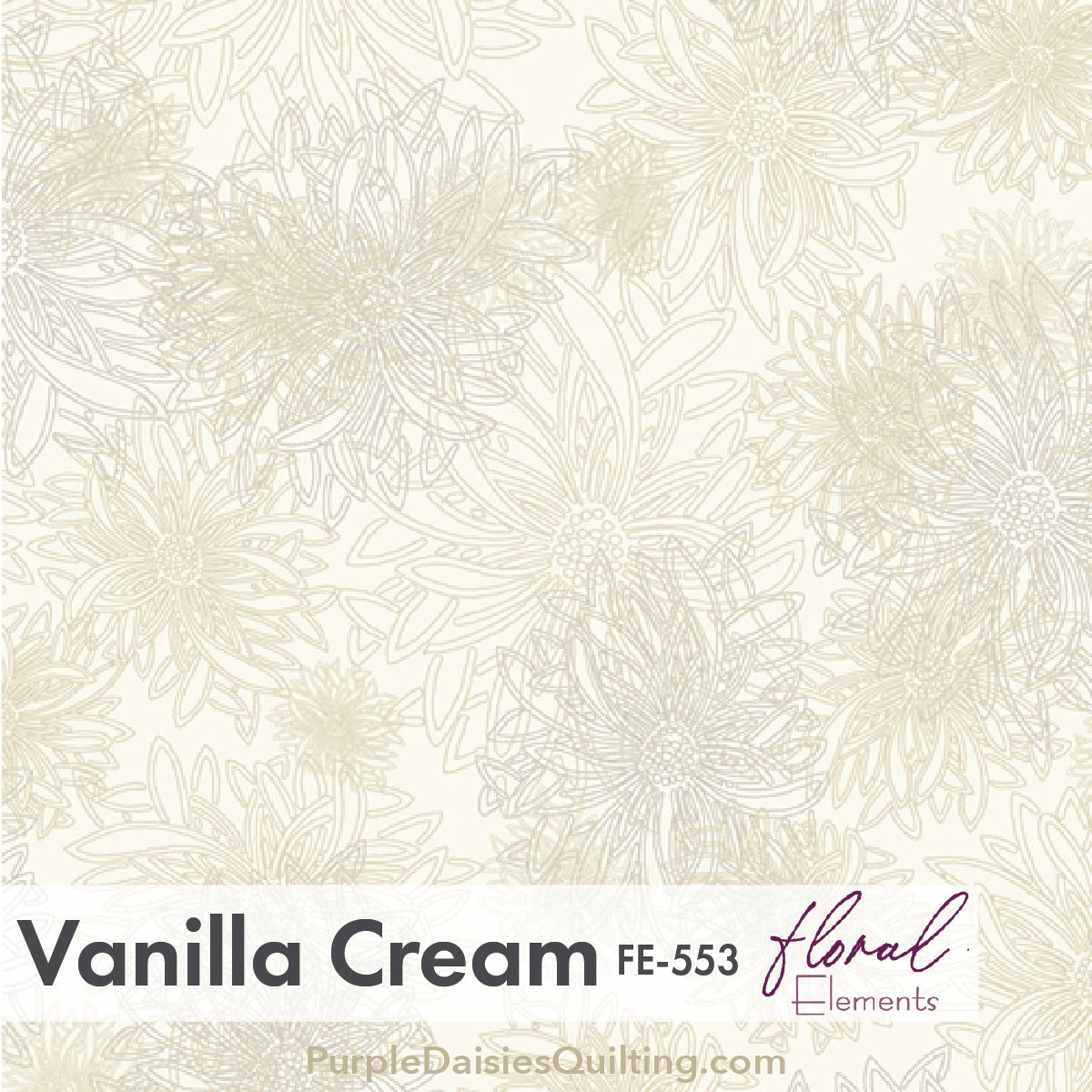 Floral Elements • Vanilla Cream • FE-553
