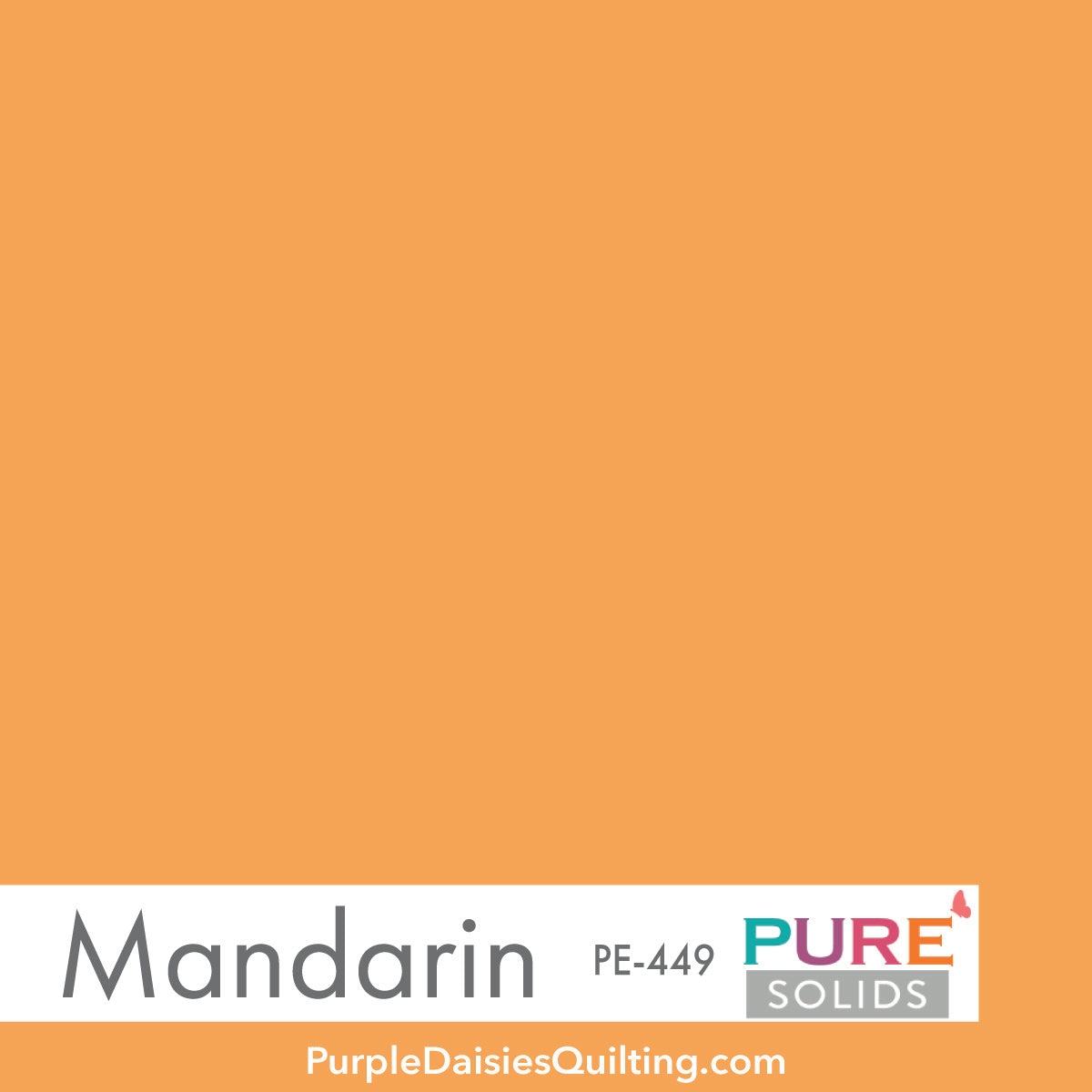 Mandarin PURE Solids by Art Gallery Fabrics PE-449 - Half Yard