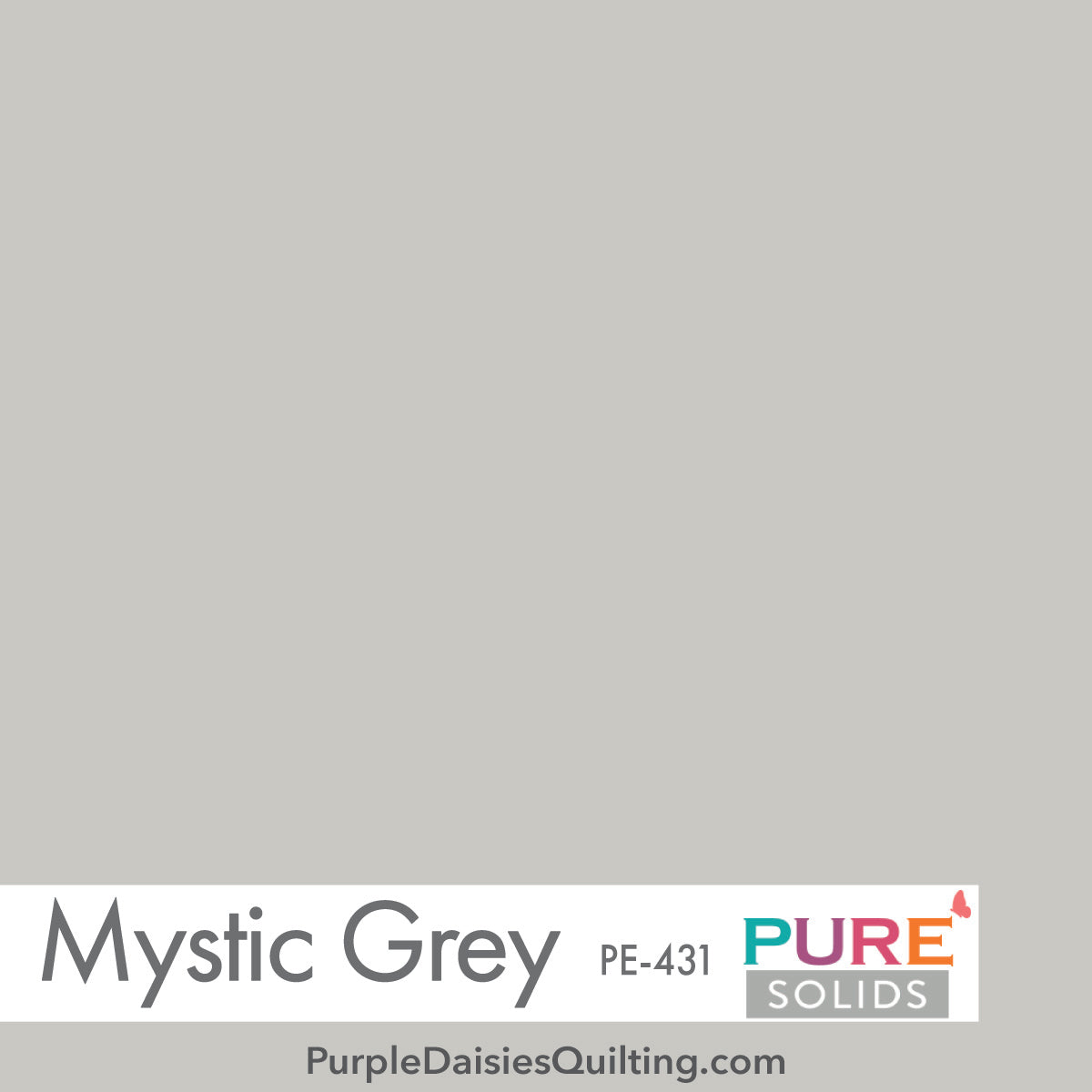 Pure Solids Mystic Grey PE-431 from Art Gallery Fabrics