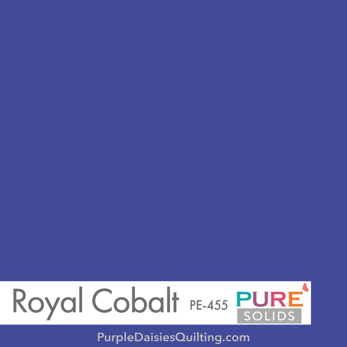 Pure Solids Royal Cobalt PE-455 from Art Gallery Fabrics
