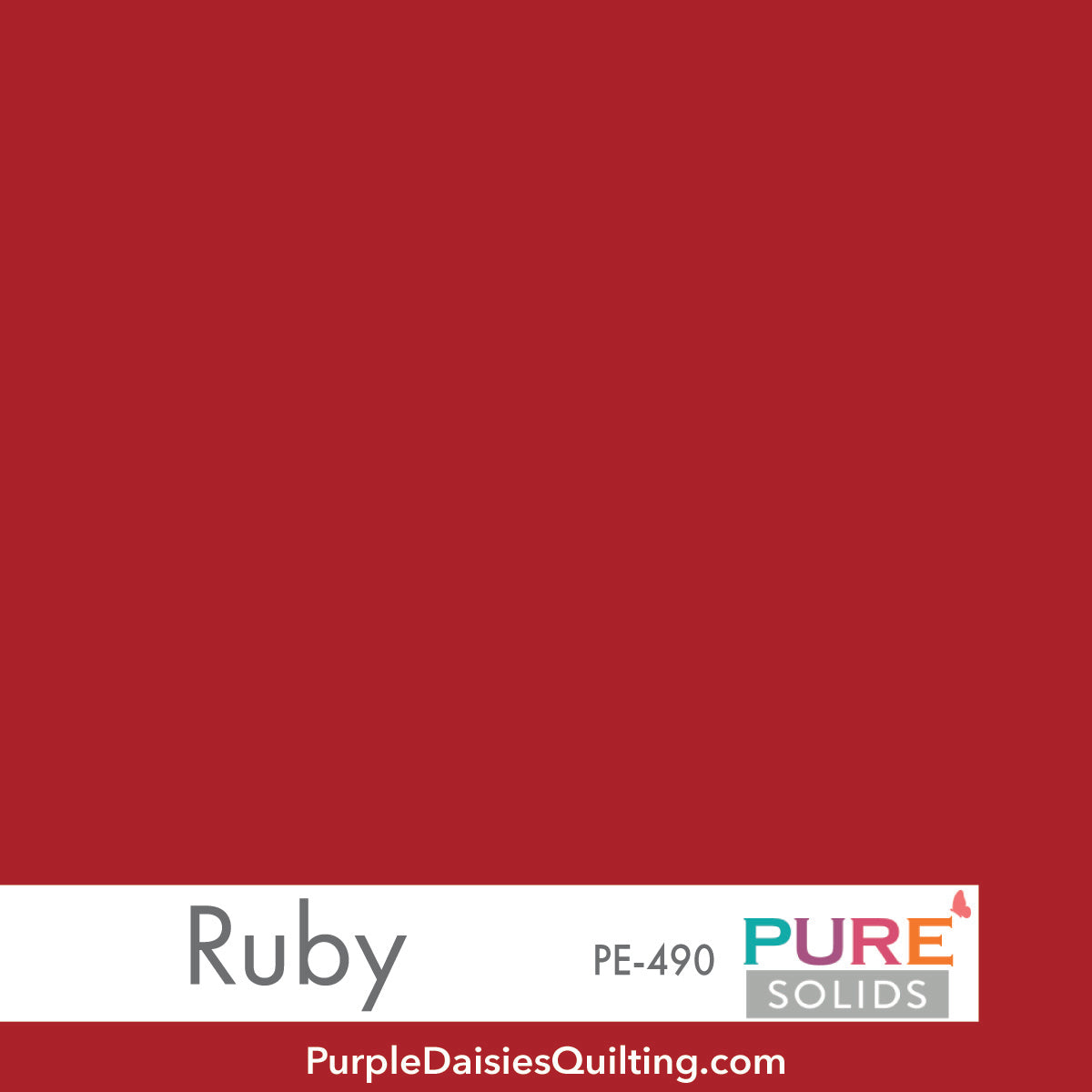 Ruby PURE Solids by Art Gallery Fabrics PE 490