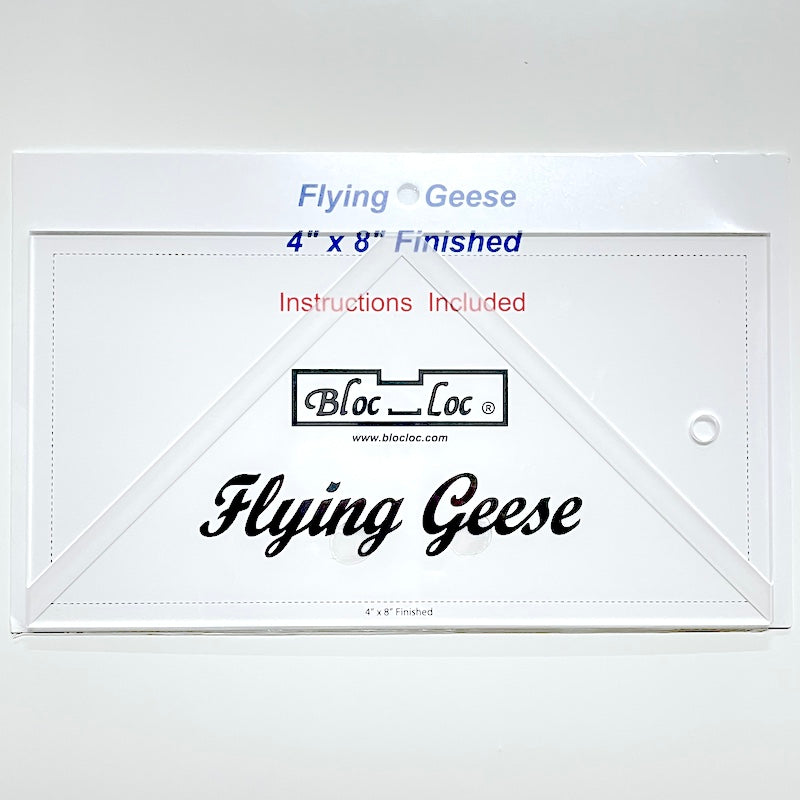 Bloc_Loc 4"x8" Flying Geese Square Up Ruler