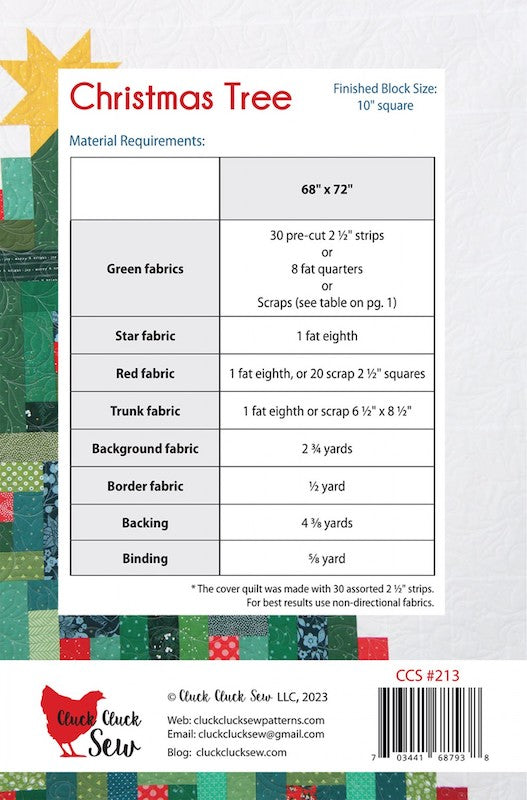Christmas Tree Pattern by Cluck Cluck Sew