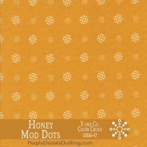 Color Crush Mod Dots fabric by V and Co. from Moda