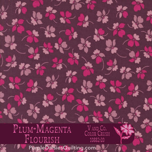 Color Crush Flourish fabric by V and Co. from Moda