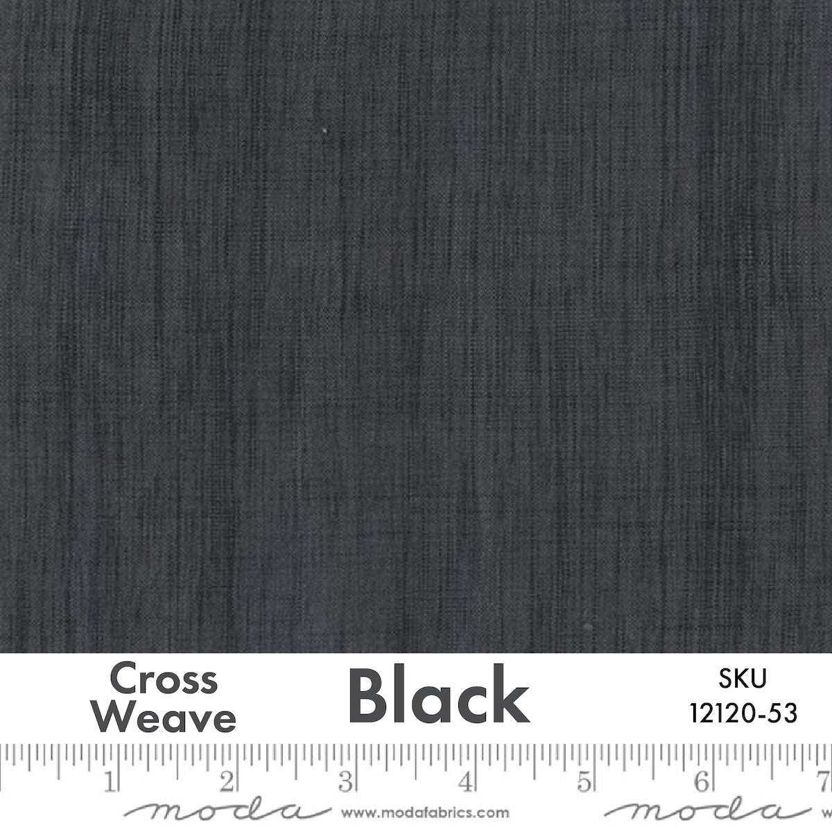 Cross Weave • Black 12120-53 • by Moda