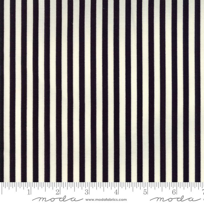 Essentially Yours Black & White Striped fabric from Moda