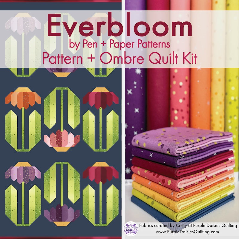 Everbloom • Fall Ombre Quilt Kit • by Pen + Paper Patterns