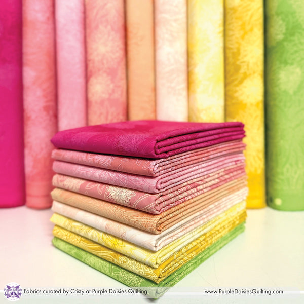 Springtime • Floral Elements Bundle - Purple Daisies Quilting