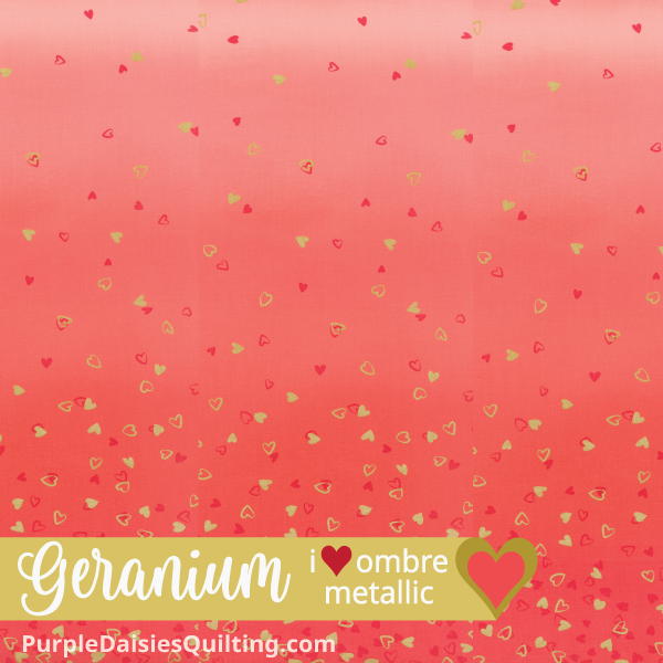 Geranium • I Heart Ombre • Half Yard - 10875-336M