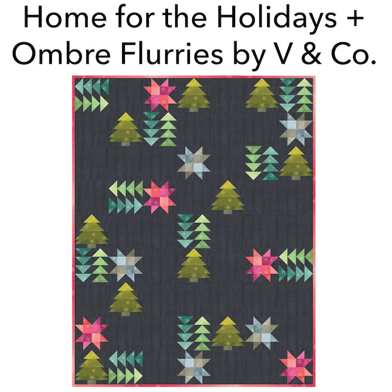 Home for the Holidays Quilt Kit • Ombre Flurries by V & Co.