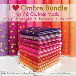 I Heart Ombre fabric bundle by V and Co. from Moda