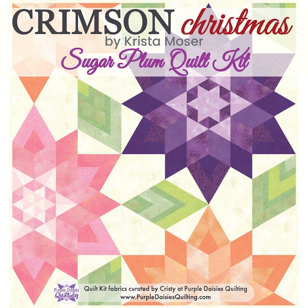 Crimson Christmas by Krista Moser + Sugar Plum Quilt Kit - Purple ...