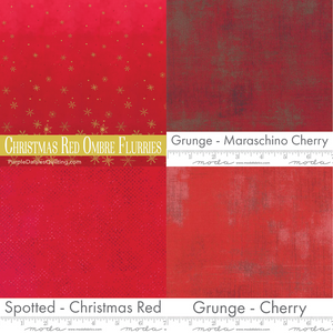 Quilt Kit for Crimson Christmas by Krista Moser