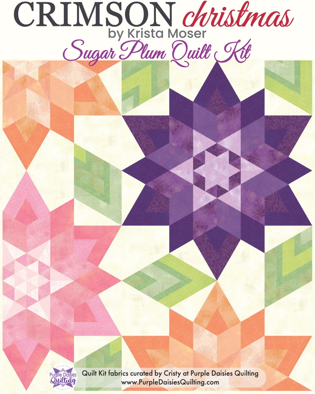 Crimson Christmas by Krista Moser + Sugar Plum Quilt Kit [PREORDER]