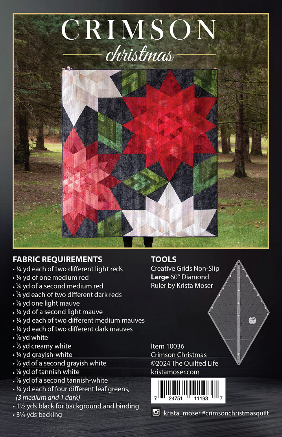 Crimson Christmas by Krista Moser + Quilt Kit [PREORDER]