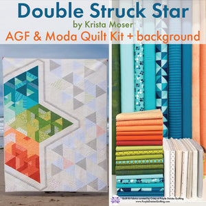 Double Struck Star quilt pattern and fabric kit by Krista Moser