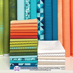 Double Struck Star quilt pattern and fabric kit by Krista Moser