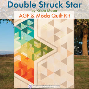 Double Struck Star quilt pattern and fabric kit by Krista Moser