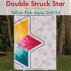 Double Struck Star by Krista Moser quilt pattern with quilt kit fabrics