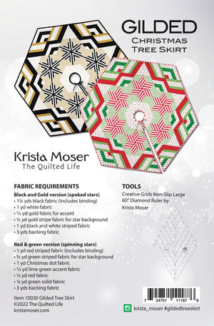 Gilded Christmas Tree Skirt by Krista Moser