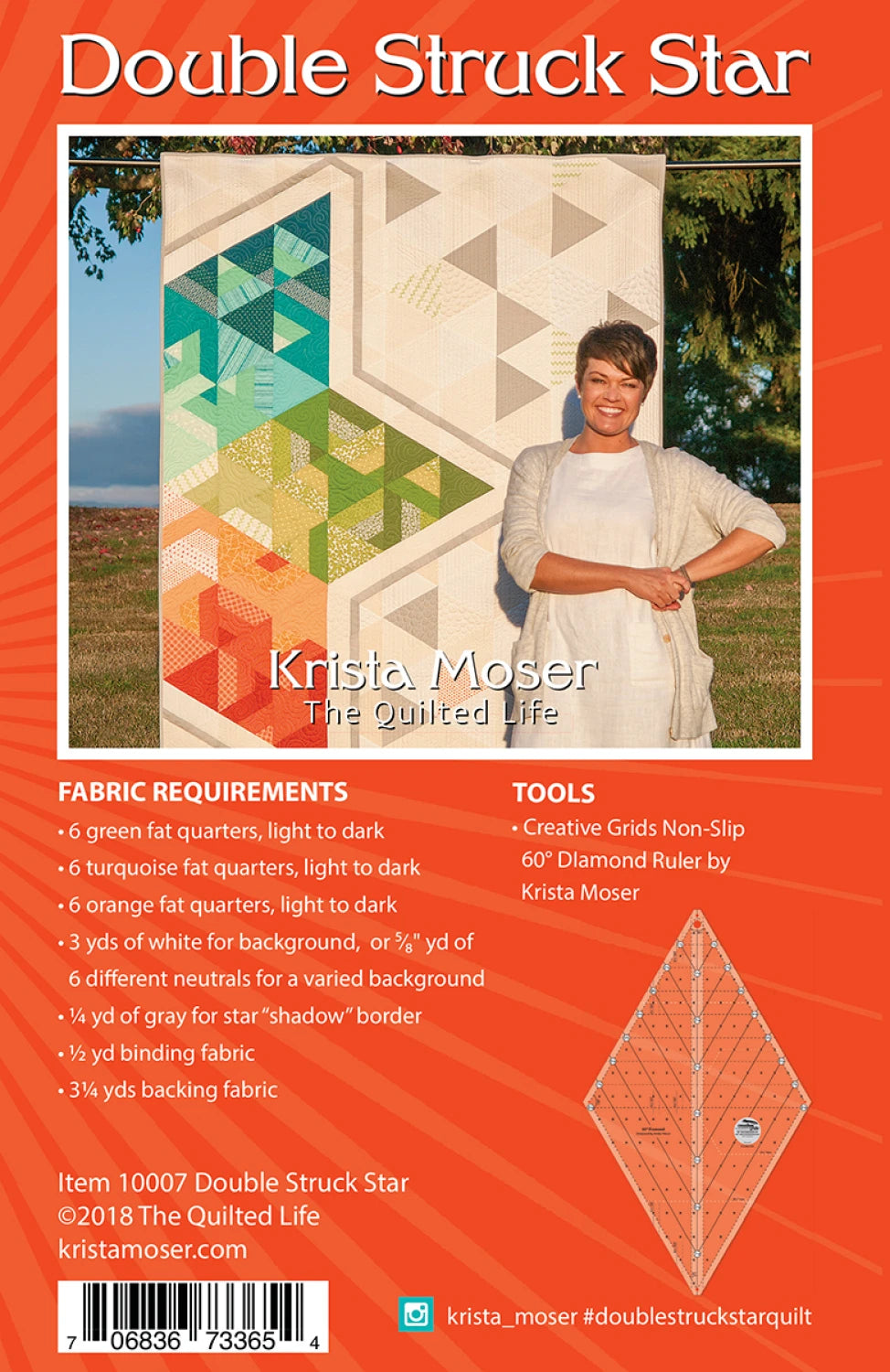 Krista Moser Double Struck Star quilt pattern