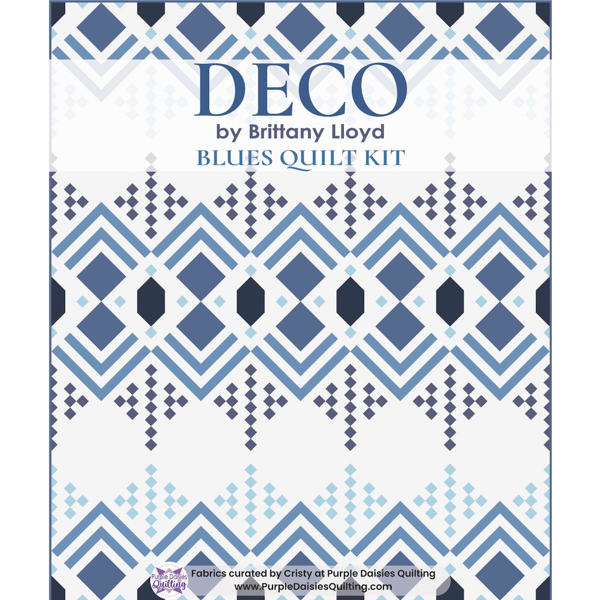Deco quilt pattern and fabric kit by Lo & Behold Stitchery
