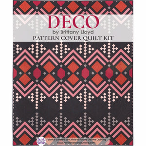 Deco quilt pattern and fabric kit by Lo & Behold Stitchery