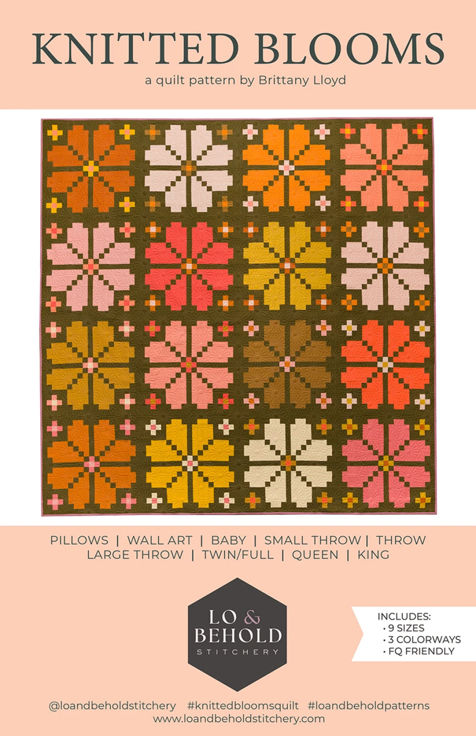 Knitted Blooms by Lo & Behold Stitchery