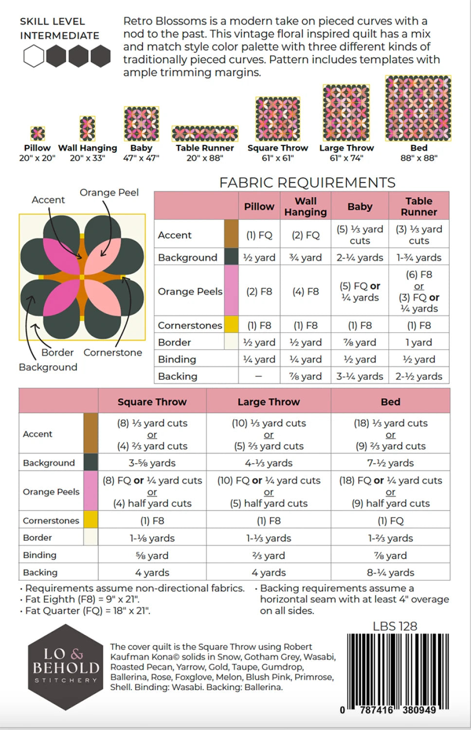 Retro Blossoms by Lo & Behold Stitchery