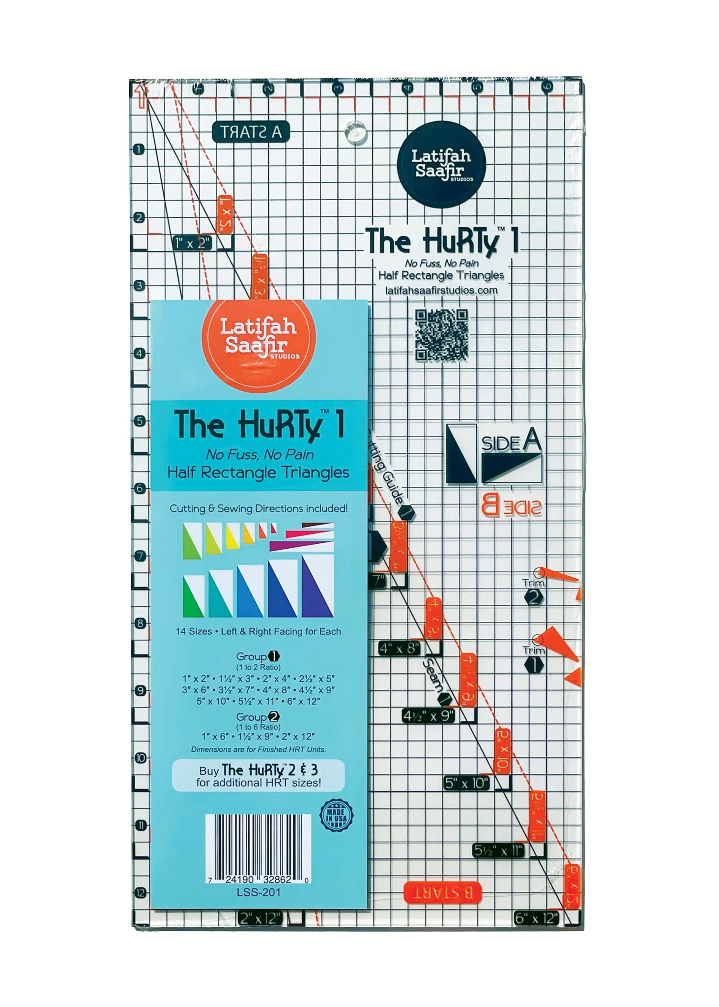 The HuRTy™ 1 - Half Rectangle Triangle Ruler