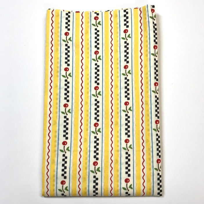 Mary Engelbreit - Cherries & Checkers - Yellow
